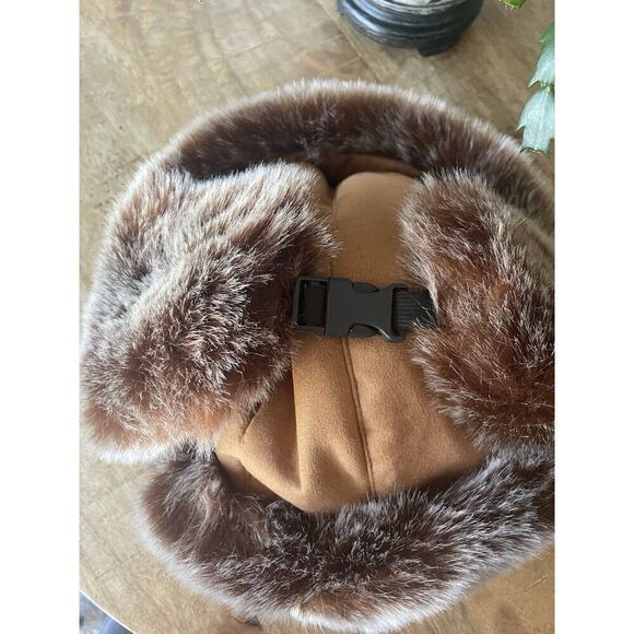 Adult Faux Fur Hat Thick Warm Ear Protection Polyester Unisex  One Size - Picture 3 of 8